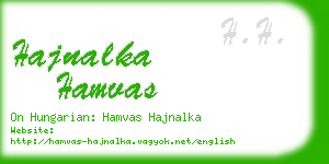 hajnalka hamvas business card